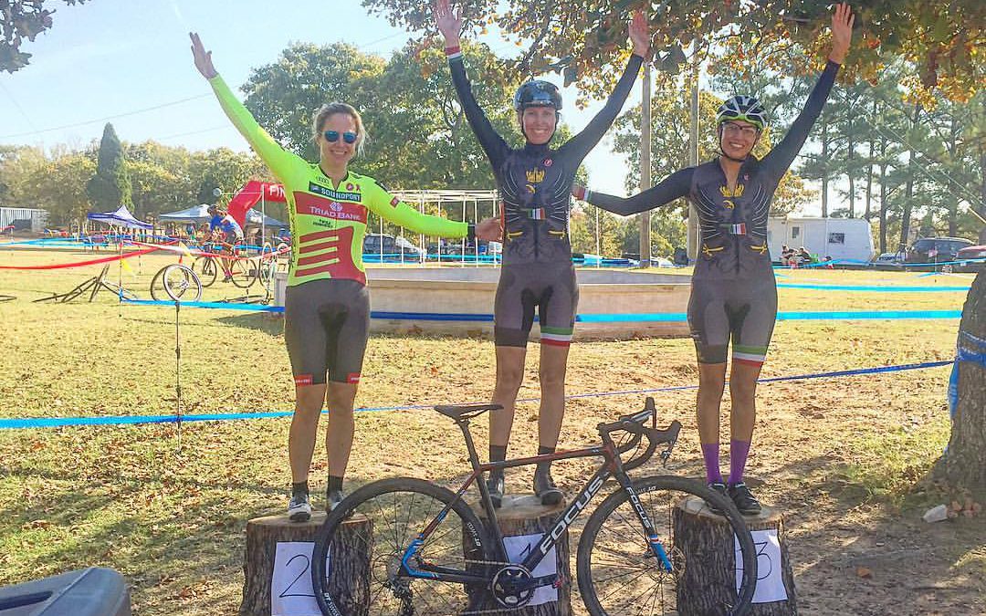Podium smiles are priceless!! Congrats to @fanzyn and @lolocardy on their first and third place finishes at the St Crispins CX race today.
